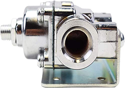 A-Team Performance - Fuel Pump Fuel Pressure Regulator 4.5-9 Psi Gasoline - Chrome Plated, 3/8" Npt Inlet And Outlet Ports, 7/32" Restriction With Mounting Bracket #TOP4