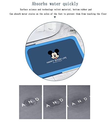 Kowckxi Cartoon Bath Mat Super Absorbent Floor Mat, Cute Thin Bathroom Rugs, Quick Dry Home Bath Mat Luxury Bath Rugs For Bathroom Non Slip #TOP3