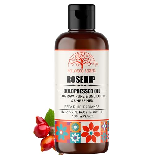 Image of Organic Pure Rosehip Oil Skin Face Hair 100 ml