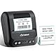 CLABEL Etikettendrucker Bluetooth Selbstklebend, 320B 3 Zoll Thermo Tragbarer Etikettiergerät Barcode Beschriftungsgerät Kompatibel mit iOS Android PC Label Printer für Zuhause Einzelhandel Büro