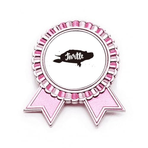 Broche tortue en métal rose et blanc le cadeau poétique pour toutes les occasions