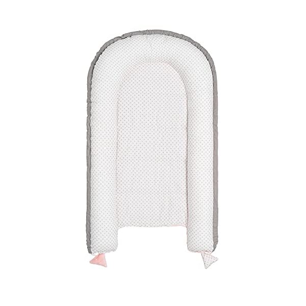 Solvera_Ltd Babynest 2seitig Kokon MINKY+100% Baumwolle Babybett Nestchen für Neugeborene Kuschelnest Weiches und… – Bild 6