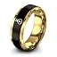 07 - Yellow Gold Black Tungsten
