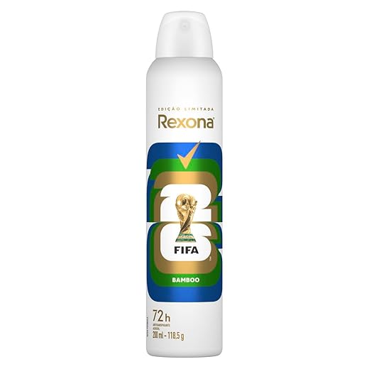 Rexona Antitranspirante Aerossol Bamboo 200ml - Edição Limitada FIFA 26