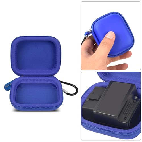 Image of Car and Auto Mini Carry Case Compatible with BlueDriver Bluetooth Pro /Pro Next Gen OBDII OBD2 Scan Tool Monitor for iPhone & Android -Bag Only (Dark Blue)