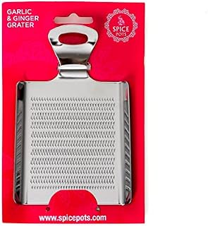 Spice Pots Garlic Grater Ginger Grater - Stainless Steel Grater - Curry Cooking Grater