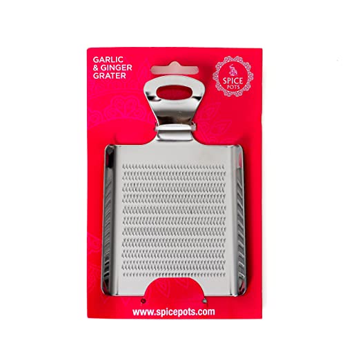 Spice Pots Garlic Grater Ginger Grater - Stainless Steel - Curry Cooking