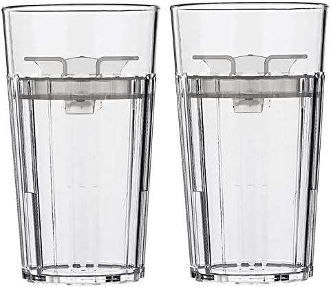 Reflo Smart Cup (Clear 2-Pack) Open Training Cup, Toddler Cup, No Suction 6oz, 360 Control-Flow, USA MADE Premium High-Impact Plastic