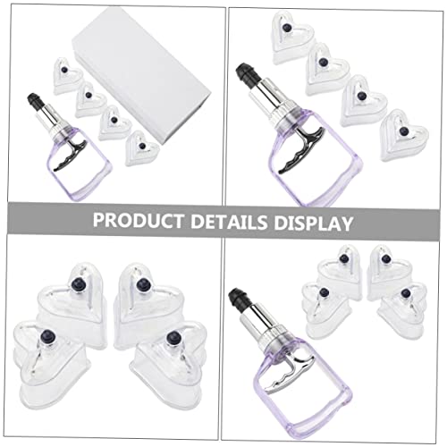 Set de terapia de ventosas FOMIYES, 1 unidad, ventosas de masaje con bomba de succión manual, material PC miniatura 6