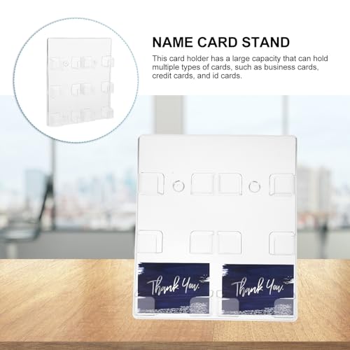 Tarjetero de cristal rectangular y fácil de limpiar para eventos de negocios 3
