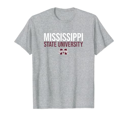 Mississippi State University Bulldogs Stacked T-Shirt