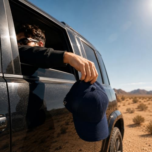 Image of Sports Cap for Men & Women, Lightweight Quick Dry Foldable Baseball Cap with Adjustable Strap, Breathable Sun Protection Hat for Running, Gym, Cricket, Travel & Outdoor Activities