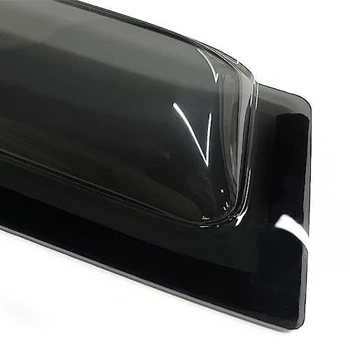 AWPWAY 4pcs Sun Rain Wind Deflectors Door Window Visors Outside Mount Channel Style Dark Smoke Tint for Chevy/GMC C/K 1500/2500/3500/C/K 1500/2500/3500 1988-1999 112-1066 SG1665 - Thumbnail 6