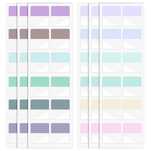240 tiras adhesivas, índice de índice, marcadores de página, índice de pegamento, marcadores de pestaña, marcadores de plástico, notas adhesivas, notas adhesivas, pastel, pestañas para libros, índice