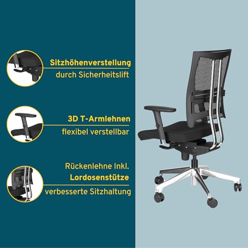 Nowy Styl Bürostuhl NET Motion mit Synchronmechanik und Armlehnen