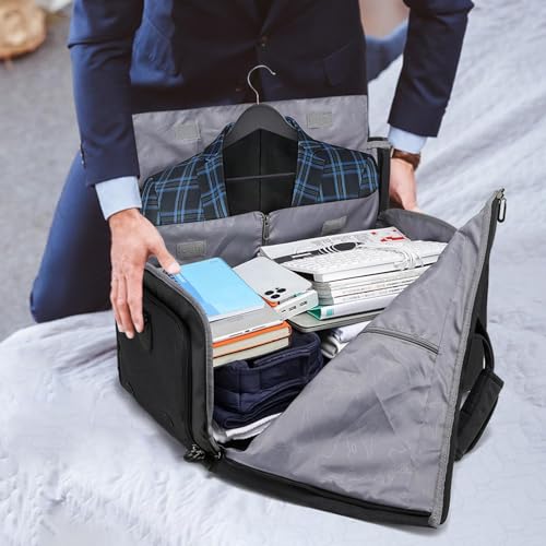 Carry On Garment Bags | 2 in 1 Travel Suit Bag | Weekender Bag, Business Bag Travel and Business Trips, Garment Bag Shoulder Strap, Carry On Suit Bag, Travel Weekender Bag4