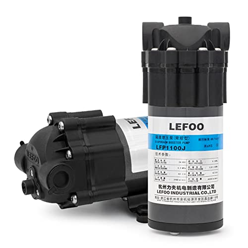 Lefoo Water Pressure Diaphragm Pump 24 Volt 100Gpd For Reverse Osmosis System Water Purification Pressure Booster Home Camping Rv Agricultural Irrigation(3/8"Npt"O") #TOP25