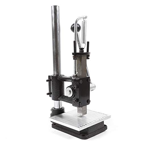 Leather Perforating Machine,Manual Perforating Machine,Perforating and Stamping Tool,Stamping and Cutting Machine,Manual Punching Tool with PP Plate + Aluminum Plate with Scale