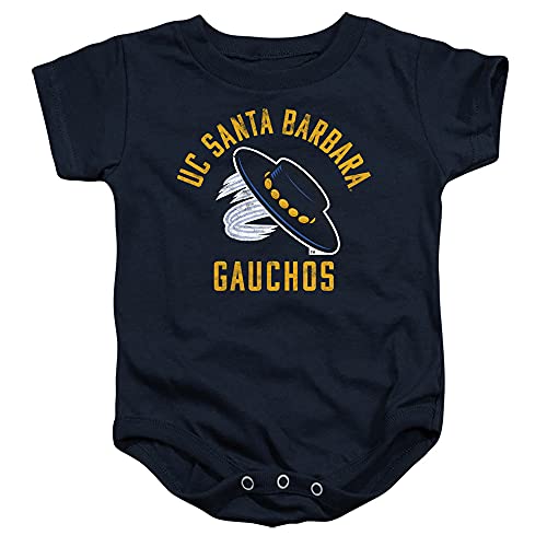 University of California, Santa Barbara Official UCSB Gauchos Logo Unisex Infant Snap Suit for Baby,Navy, 12 Months