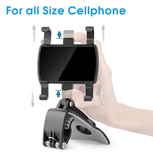 TOFURT Car Mobile Phone Holder 360 Degree Rotation Car Dashboard Cell Phone Mount Car Automobile Cradle Suitable for 4 to 7 Inch Smartphones