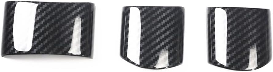 Interior Steering Wheel Decoration Cover Trim for Volkswagen Beetle Accessories 1998-2010, ABS Plastic Steering Wheel Trim, Interior Accessories Trim Decoration，Carbon Fiber Style A-3pcs