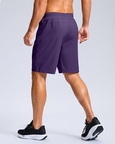 Image of G Gradual Men's Athletic Running Shorts with Zipper Pockets Quick Dry 7 inch / 5 inch / 9 inch Workout Gym Shorts for Basketball Hiking
