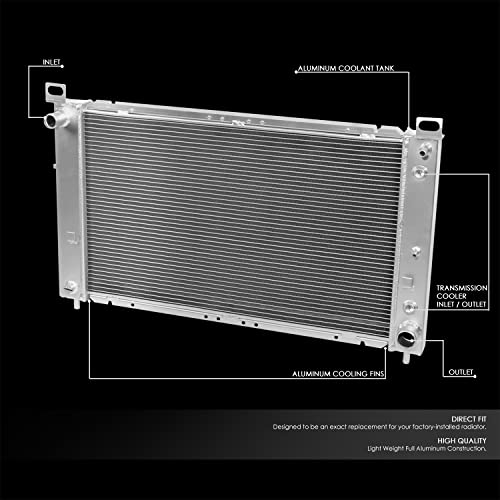 Image of DNA Motoring Aluminum 28 inch OE Style Core Radiator Compatible with 99-12 Silverado /Suburban 1500 2500,RA-SILVERADO99-2