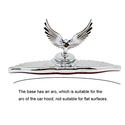 Chrome Flying Eagle Logo Car Hood Ornament Metal Stickers Hood Ornaments For Trucks Auto 3D Stand Decal Bonnet Univeral Emblem Badge Sculpture… #TOP3