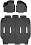 MAXLINER 3 Row Liner Set Black Compatible with 2017-2021 Chrysler Pacifica 7 or 8 Passenger Model (No Hybrid Models) and 2021 Voyager