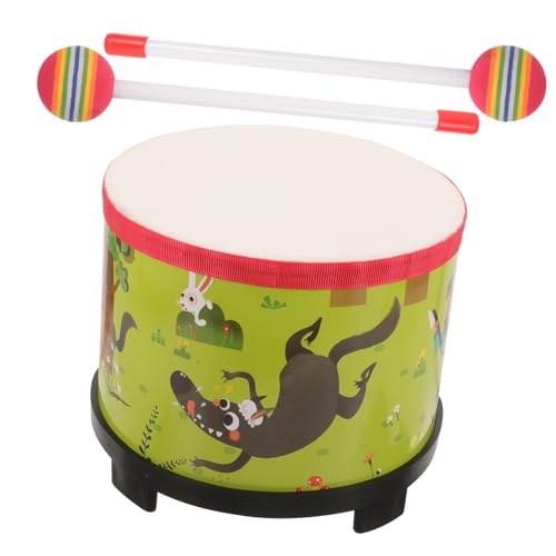 WESIEVYA フロアドラム 子供用 幼児用 打楽器 楽器 ポータブル 軽量 リズム感育成 音楽教育用 ドラムマレット付き
