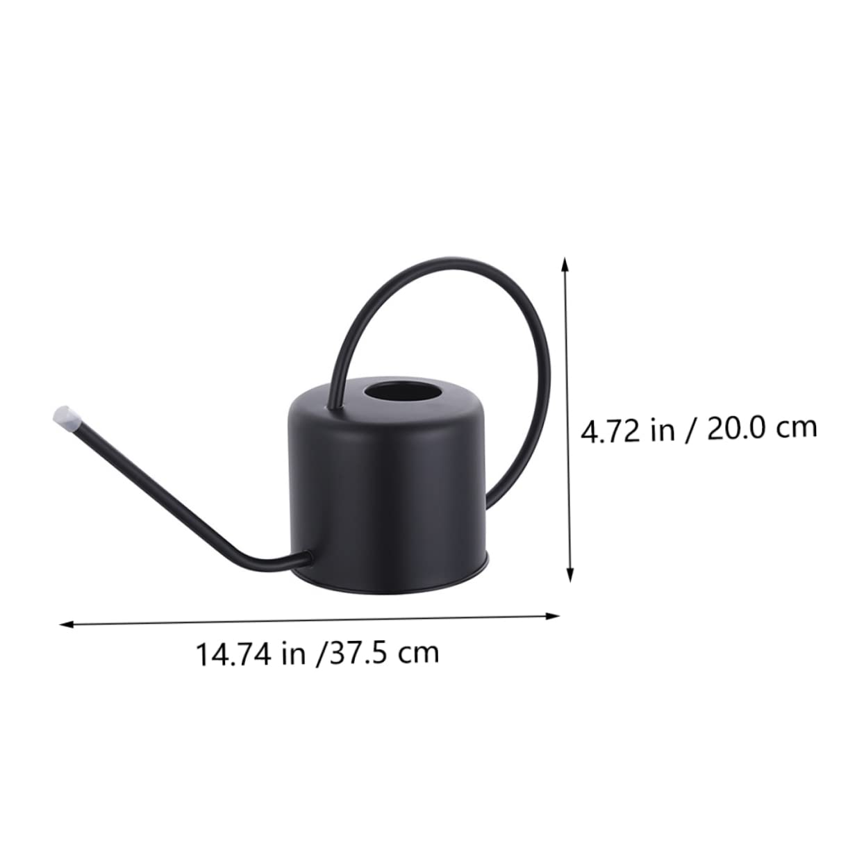 TOYANDONA Regadera Mango Ergonómico y Diseño Ligero de 1,3 L de Acero Inoxidable para Riego de Plantas Interiores y Exteriores