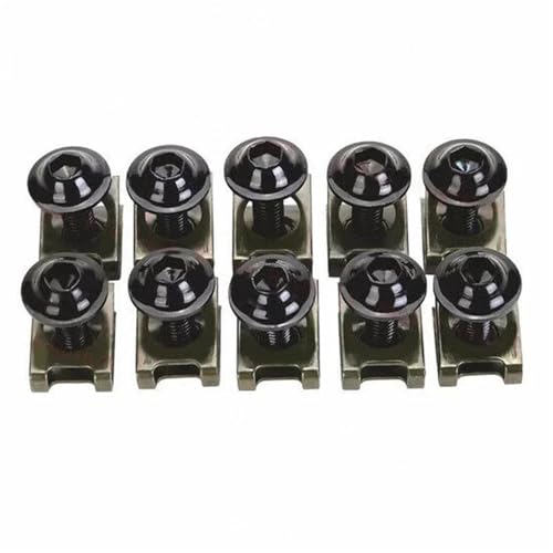 Kit vis carénage noires 6 mm pour GSXR RR idéal pour vos journées de roulage sur circuit