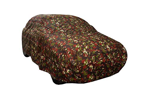 Image of Auto Hub Car Cover Compatible with Mahindra XUV 500 with Weather Proof, Triple Stitched, XUV 500 Car Cover Jungle Look