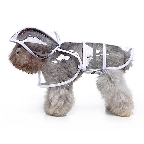 CIYODO Dog Raincoats Reflective Safety Comfortable Fit Large Dog Pet Jumpsuit Reflective Hood