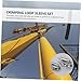 Ciieeo 250pcs Crimping Sleeves and Double Set Tube Sleeves Chicken Heart for Industrial Wire Rope Applications