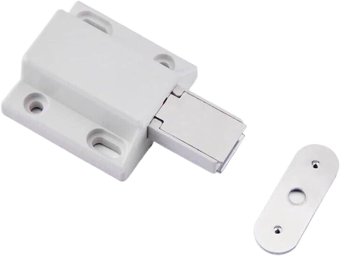 Mkauyycb 4Pcs Door Bolt, Magnetic Cabinet Door Latches, 4 Concealed Drawer Cabinet Latches