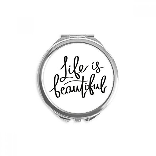 Miroir rond maquillage de poche multicolore mini miroir portable à la main