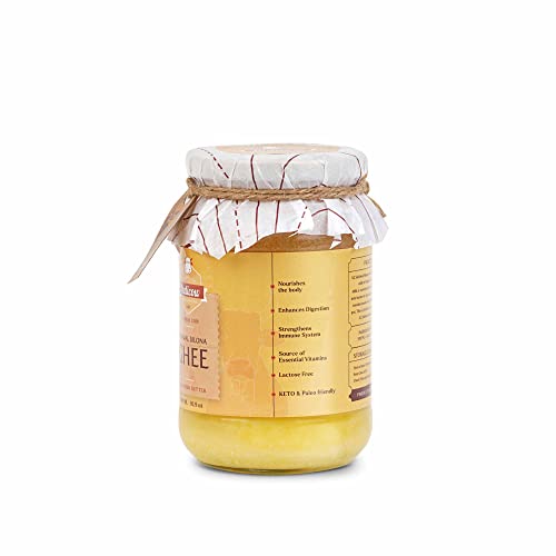 Image of Indicow Organic Dairy Foods Pure Authentic A2 Ghee (500ml, Sahiwal)