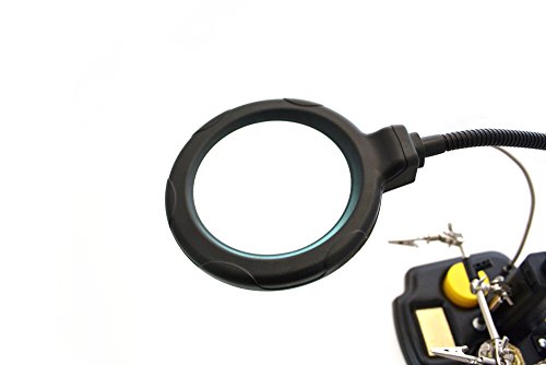 Edi-Tronic LED Tischlupenleuchte mit Zubehör und Metallschwamm