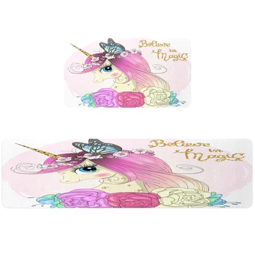 Alfombrillas de cocina decorativas para pasillo y cuarto de lavado VAPOKF 2