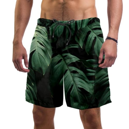 Short de bain homme tropical : maillot de plage séchage rapide