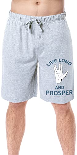 INTIMO Star Trek Mens' Spock Live Long and Prosper Sleep Pajama Shorts