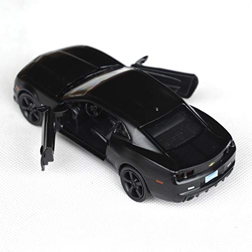 Image of Tianmei 1:32 Scale Supercar Styling Alloy Die-Cast Car Model Collection Decoration Ornaments, Kids Play Vehicle Toys with Pull Back Action and Open Doors (Camaro - Black)