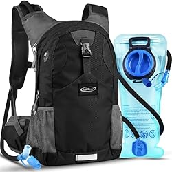 Lunidry 20L Mochila de Hidratación, Mochila con Bo...: ✅ 【AISLAMIENTO TÉRMICO】: la mochila de hidratación Lunidry mantiene sus líquidos frescos por hasta 4 horas con el compartimento interno especial con aislamiento térmico para la vejiga. No hay duda de que esta es la mejor mochila de hidratación para t...