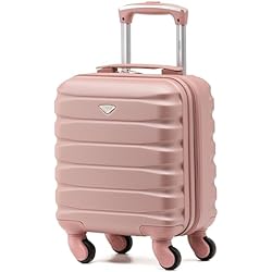 Flight Knight Estuche Rigido De Abs Ligero De 4 Ruedas Maletas Equipaje De Mano De Cabina Aprobado para Mas De 100 Aerolineas, Incluido Easyjet Y Tamano Maximo para Vueling Y Wizz Air 40x30x20cm