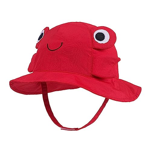 Baby Sun Hat Toddler Bucket Hats with Adjustable Chin Strap UPF 50+ Sun Protection Baby Bucket Hat Wide Brim Beach Hats