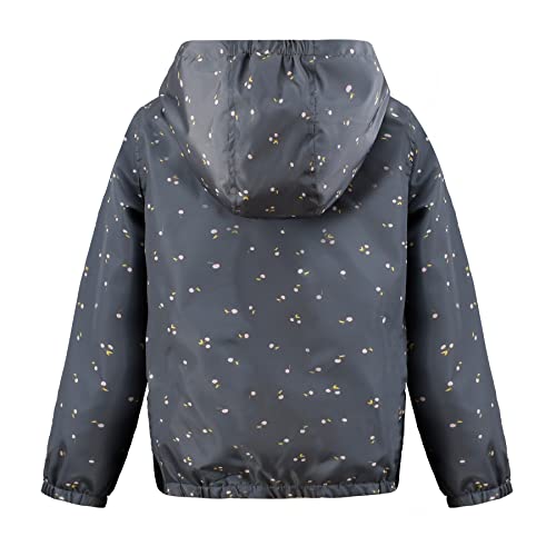 Image of SUNDAY ROSE Boys Girls Rain Jackets Lightweight Waterproof Hooded Printed Raincoats Windbreakers for Kids