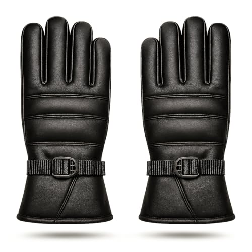 Image of TLN Genuine Leather Gloves for Men | Premium Soft & Warm Winter Gloves | Stylish Driving, Biking & Riding Gloves | Durable Hand Gloves for Outdoor, Motorcycle & Daily Use