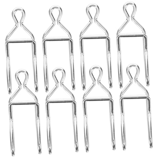 OUNONA 50pcs Iron Pocket Watch Chain Clasps Durable Rust Resistant Clips for DIY Cowboy Chains and Fashion Accessories with Smooth Finish