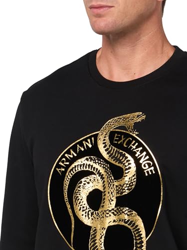 Armani Exchange Men's Snake Graphic Crewneck Sweatshirt3